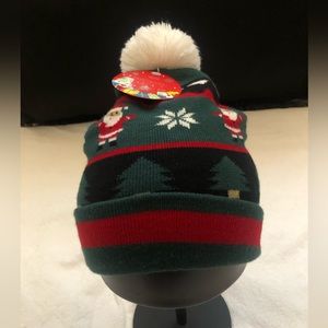 Festive Fun Pom Pom beanie